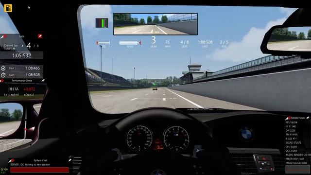 Assetto Corsa online BMW M3 E92 step 1 at Newbury 2006 смотреть онлайн