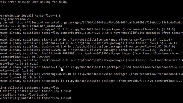 [Python, Tensorflow] How to fix DLL load failed, No module named "_pywrap_tensorflow" on Windows? смотреть онлайн