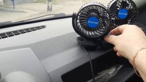 вентилятор, автомобильный, сдвоенный, 12В