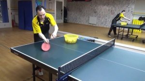 Уроки настольного тенниса. Часть 109. Прием подачи внешний маятник №2