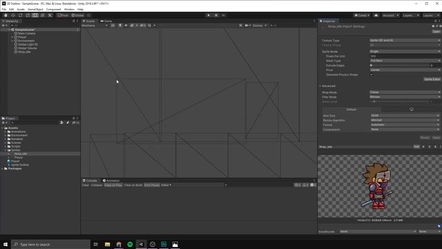 How to make a 2D OUTLINE in Unity! смотреть онлайн