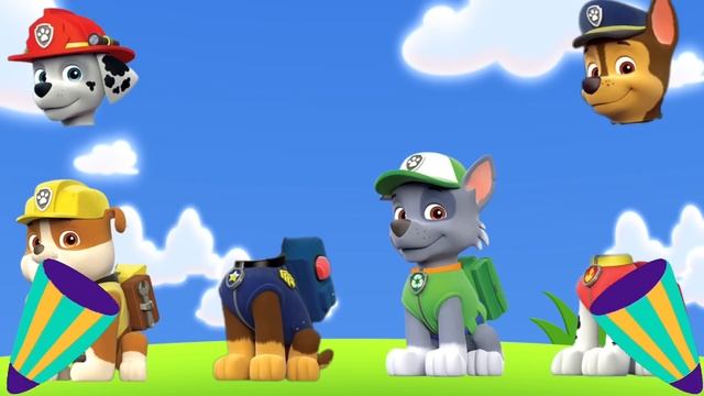 Paw Patrol | Match the Head | mighty Pups on a Roll смотреть онлайн