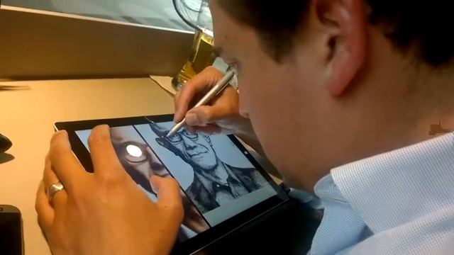 Satya Drawing on Microsoft Surface Pro 3 SP3 смотреть онлайн