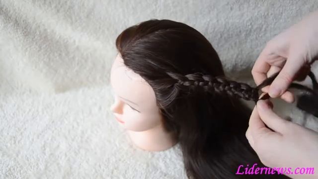 Красивые косички из 4 прядей Как плести из четырех прядей. смотреть онлайн