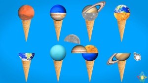 ICE SCOOP ??PLANET GAME | Planet for KIDS | Mercury Venus Earth Mars Jupiter Saturn Uranus Neptune