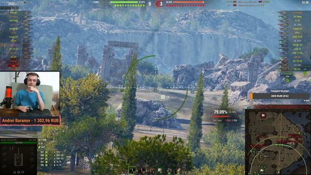 ШВЕД ПТ STRV 103B СТРЕЛЯЮЩИЙ КУСТ - ТЕСТ ОБОРУДОВАНИЯ / Стрим World Of Tanks