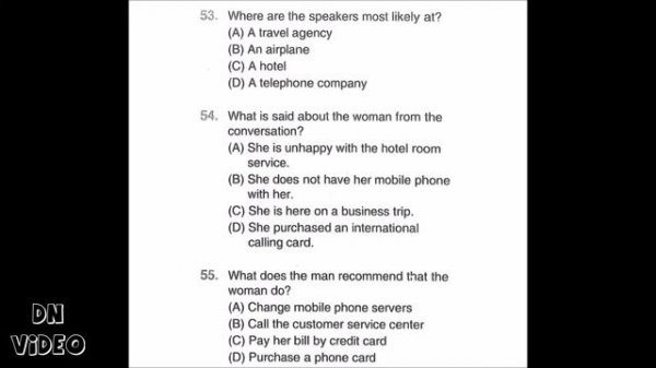 TOEIC TEST 04 - LISTENING TEST - Full (Có đáp án)