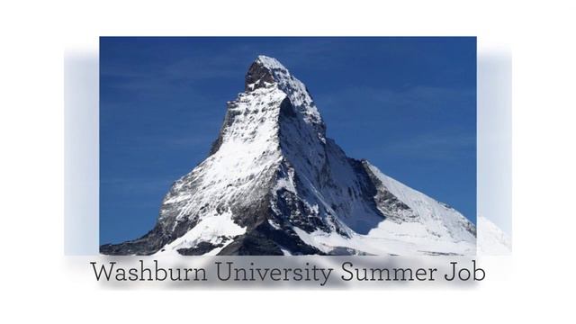 Washburn University Summer Job смотреть онлайн