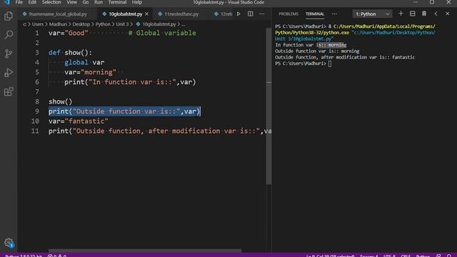 Functions Python Programs using visual studio Code part 2 смотреть онлайн