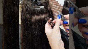 Снятие наращённых волос.Пошаговая инструкция