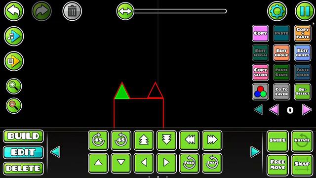 как сделать шип без нижний обводки (Geometry Dash№2) смотреть онлайн