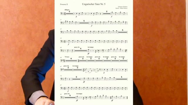Orchesterstimmen-Trainer / Posaune II / Orchesterprobe / Brahms, Ungarischer Tanz Nr.5 смотреть онлайн