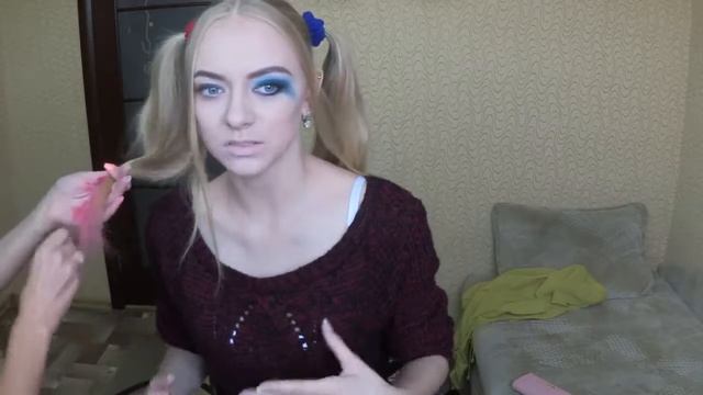 Перевоплощение в Харли Квинн Harley Quinn makeup tutorial Suicide Squad смотреть онлайн