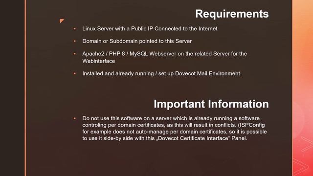 Introduction Dovecot SSL Management - Dovecot Certificate Interface [DCI] ? Bugfish Software смотреть онлайн