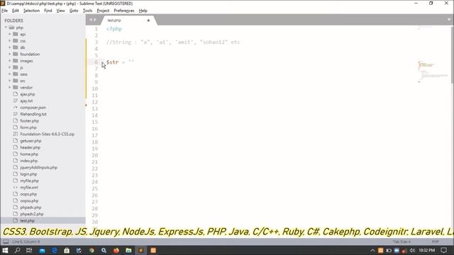 PHP Programs Part-03 | String | Data Type | String Variable смотреть онлайн
