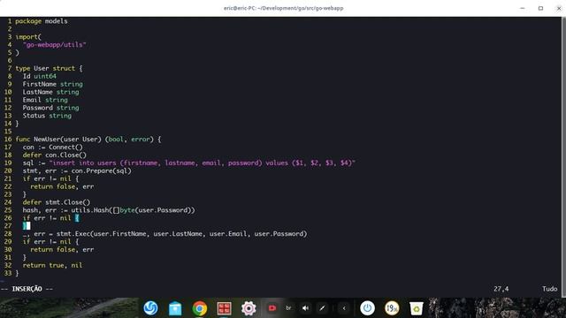 GOLANG WEBAPP (SITE) COM POSTGRESQL - PARTE 11 - CRIPTOGRAFIA DE SENHAS (BCRYPT) смотреть онлайн