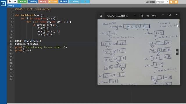 Python Program for Bubble Sort || Tamil смотреть онлайн