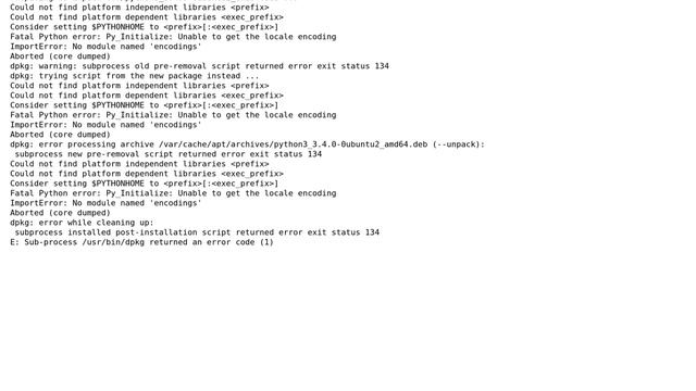 Ubuntu: Could not find platform independent libraries ＜prefix＞ смотреть онлайн