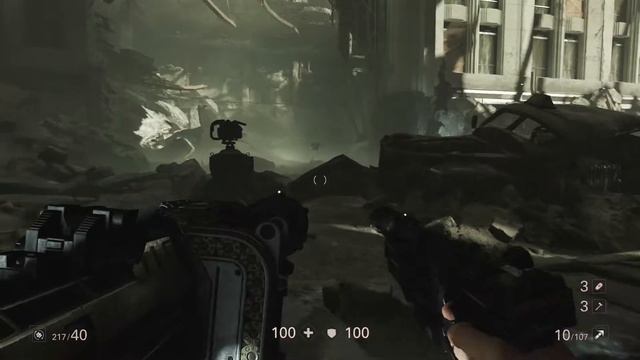 Wolfenstein 2: Ubercommander Mission: Manhattan - Ruins District смотреть онлайн