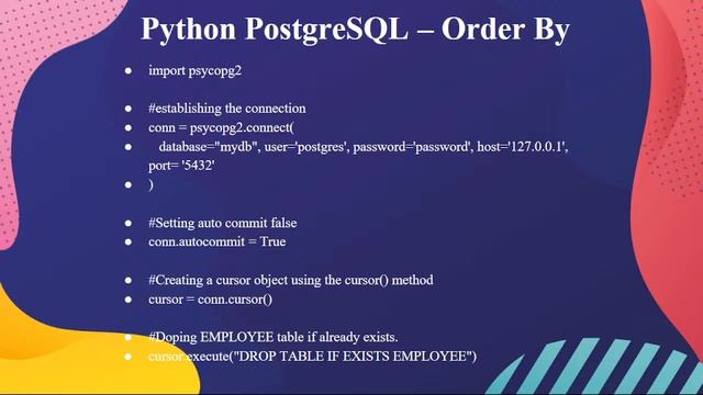 Day 24 Python PostgreSQL – Update Table, Delete Data, Drop Table смотреть онлайн