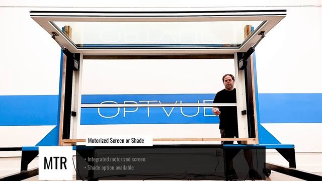 OPTVUE™ Motorized THRUVUE™ Pass Through Awning Window | Single Swing смотреть онлайн