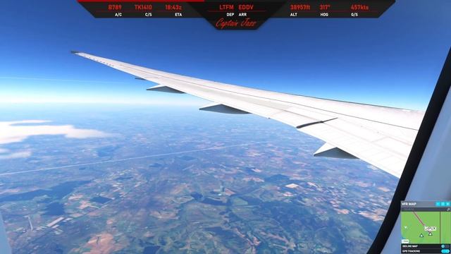 MSFS - Istanbul to Hannover - Turkish Boeing 787-9 - Full Flight смотреть онлайн