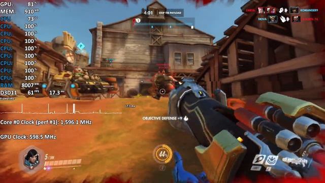 Intel 10th Gen i7-1065G7 Review - Overwatch - Iris Plus Graphics 940 iGPU смотреть онлайн