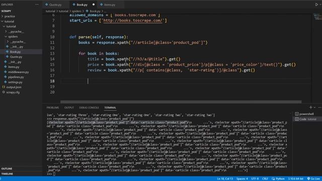 Items, Pipelines and Processing - Scrapy Tutorial Series Part#6 смотреть онлайн