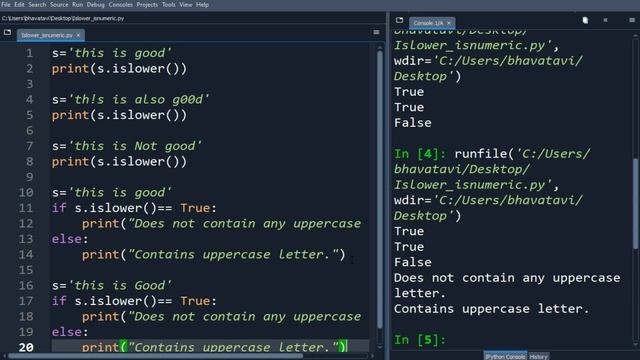 127. String Islower and Isnumeric Method in Python with Example Code || Python String Methods-9 смотреть онлайн