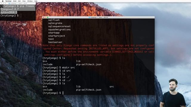 Try DJANGO Tutorial - 4 - Create a Blank Django Project смотреть онлайн