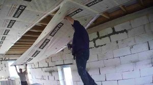 Подшивка чернового потолка | черновой потолок | Пароизоляция