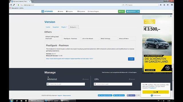 Minecraft как да си направим сървър с aternos бързо и лесно смотреть онлайн
