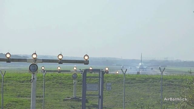 Emirates flight #EK59 | Airbus A380 | Landing @ Hamburg Airport ---100 years Hamburg Airport--- [HD смотреть онлайн