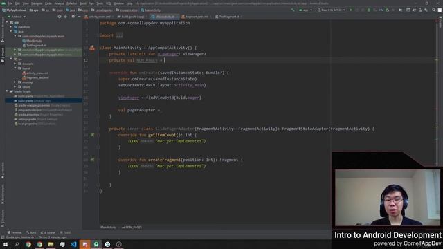 Intro to Android Development: Lecture 5 - Fragments & Navigation смотреть онлайн