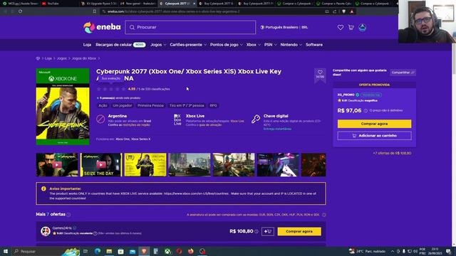Saiba quanto está custando o cyberpunk 2077 e sua Nova DLC Phantom Liberty no Eneba смотреть онлайн