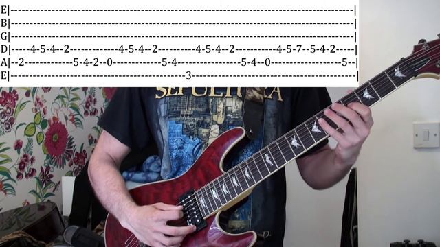 Sick Riff #1 - Metallica - Fade To Black - Guitar Lesson - WITH TABS смотреть онлайн