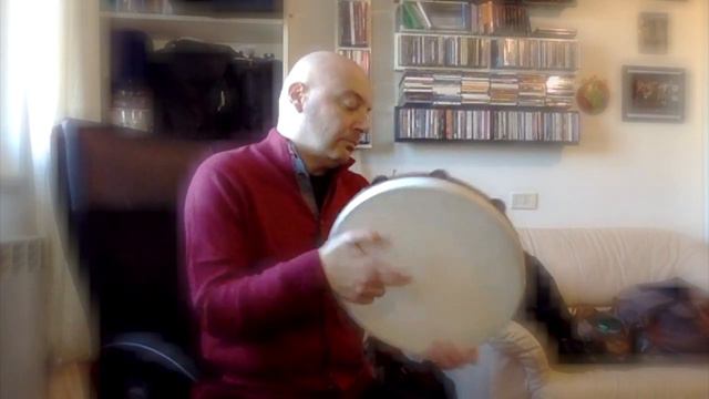 Tamburello improvisation on 6 beats смотреть онлайн