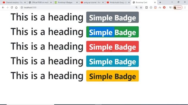 Bootstrap 4 Badges Crash Course смотреть онлайн