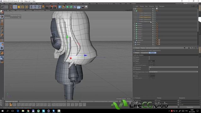 Фигурка 3д в Cinema 4D часть 3