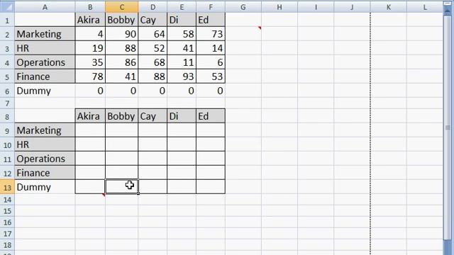 Assignment Model with Excel Solver смотреть онлайн