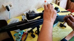 Установка сошек и оптики на МР-512