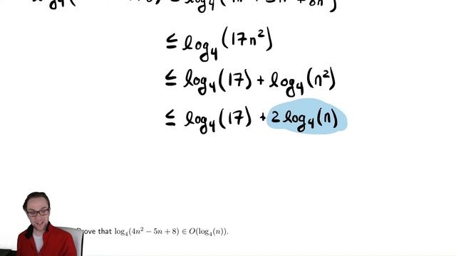 Asymptotic Notation 5 - Big O Notation and Logs смотреть онлайн