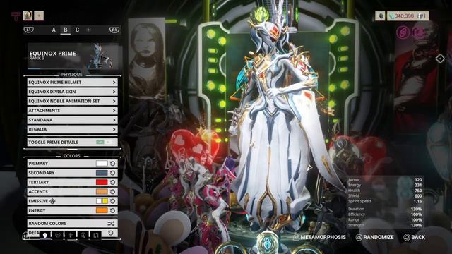 Equinox Prime Fashion Frame | Warframe смотреть онлайн