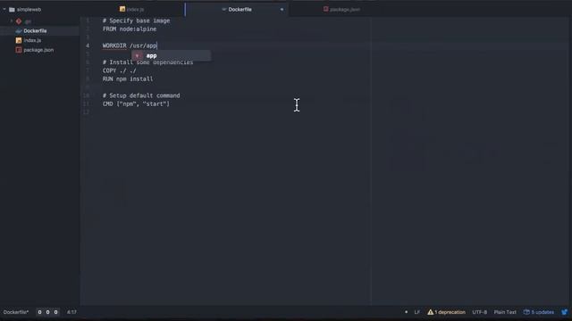 Docker Specifying a Working Directory (044) смотреть онлайн