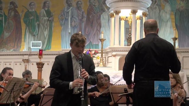 New York Concerti Sinfonietta: Christopher Moriarty-Pearson, Clarinet; Weber Concertino, Op.26 смотреть онлайн