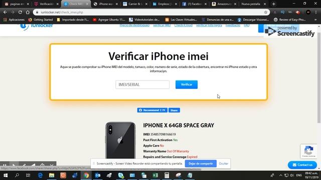 como verificar si un IMEI esta LISTA NEGRA O LIMPIO Android y Iphone смотреть онлайн