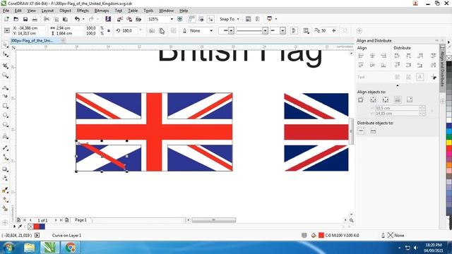 British National Flag by Corel Draw - Local Designer смотреть онлайн