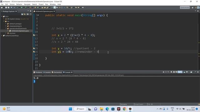 Oracle Java Certification-OCA| Arithmetic Operators & Numeric Promotion in Java|#java #tutorial смотреть онлайн