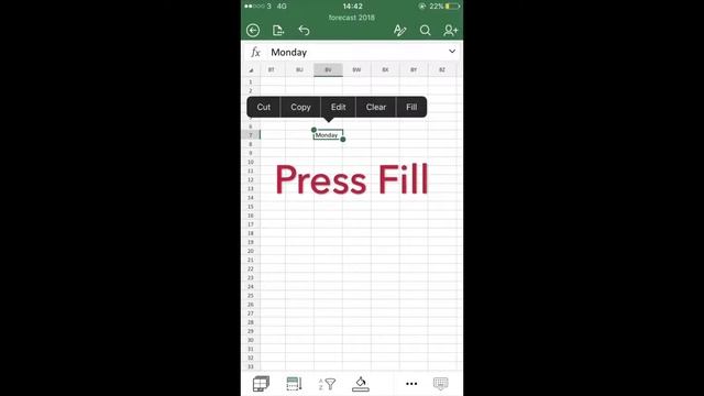 How to Auto fill dates and numbers in sequence using the Excel mobile iPhone app смотреть онлайн