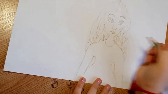 Как нарисовать девочку/рисунки для детей 4-7лет смотреть онлайн